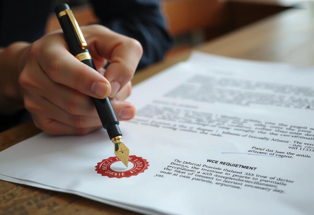 Ręka podpisująca dokument